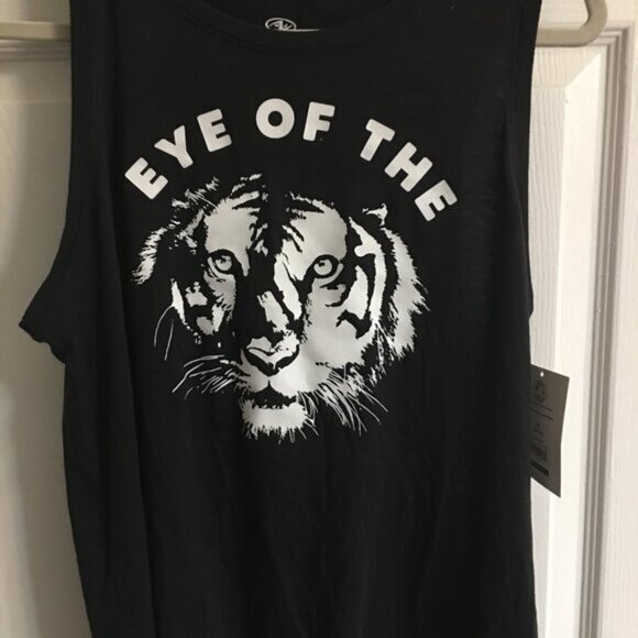 Eye Of The Tiger Black Athletic Tank Top XL   Har2 - Picture 1 of 3